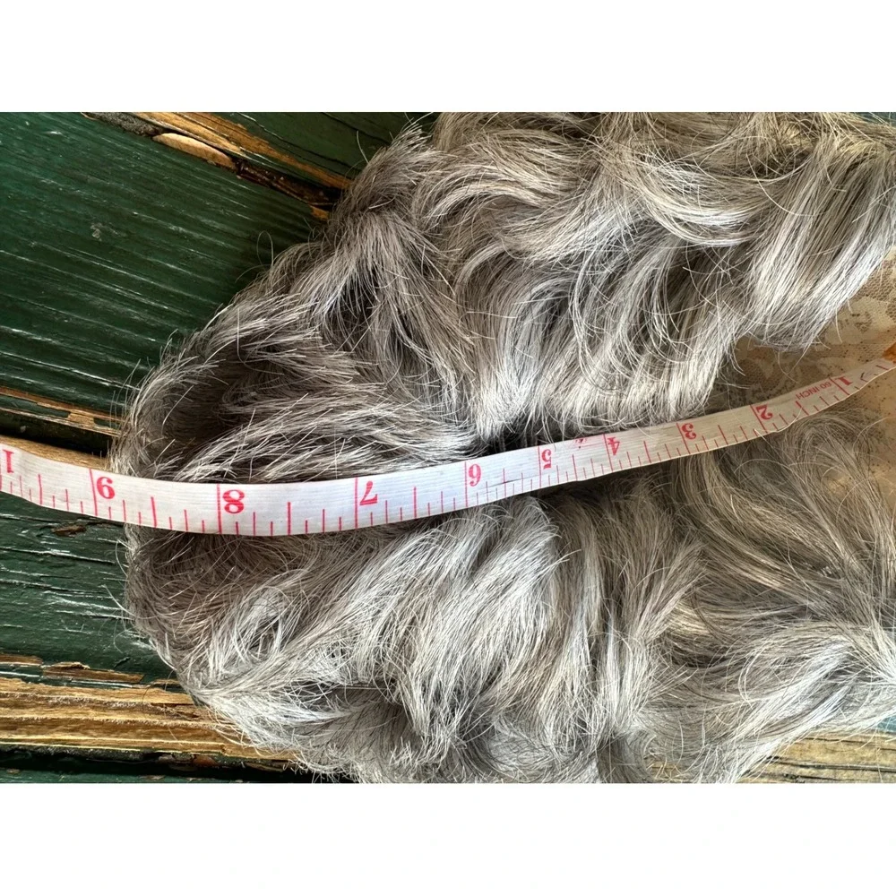 Eva Gabor Gabor of Rome Salt and Pepper Grey Curly Kanekalon Hair Piece Topper‎
